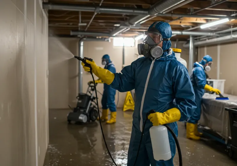 Basement Sanitization and Antimicrobial Treatment process in Red Cloud, NE
